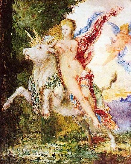 Gustave Moreau Europa and the Bull Norge oil painting art